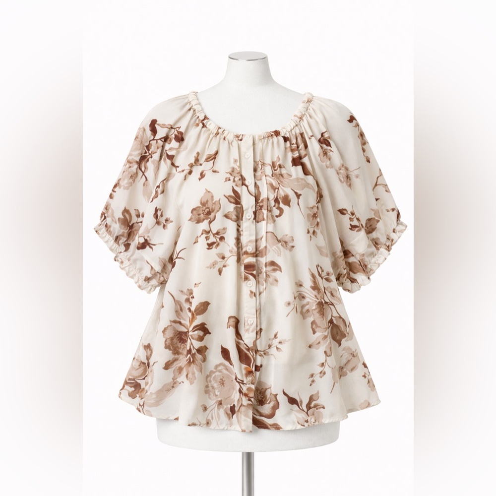 🤍 Abercrombie & Fitch Romantic Floral Blouse | Size M 🤍